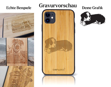 INDIVIDUELL iPhone 11 Bambus-Kunststoff